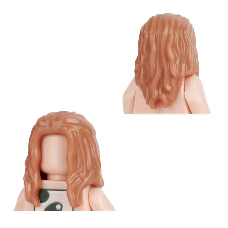City Hero Figures Hairstyles Human Head Body Parts Building Blocks Man Woman Girl Boy Head Hair DIY Accessories Bricks Kids Toys