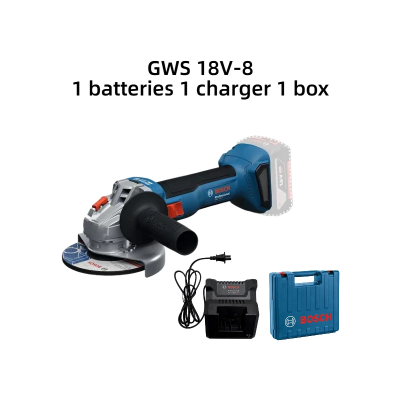BOSCH GWS18V-8 18V Brushless 4-1/2 In. Standard Angle Grinder Cordless Slide Switch Grinding Cutting Grinding Power Tools