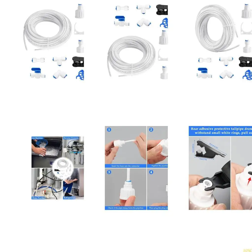 

A0NC 15 м универсальный соединительный комплект для водопроводной трубы для холодильника, соединители для водяных шлангов