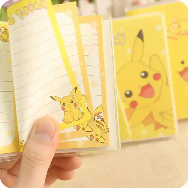 Pokemon Pikachu Notebook Cartoon Anime Cute Student Diary Children Rubber Sleeve Notepad Fashion Learning Supplies Holiday Gifts