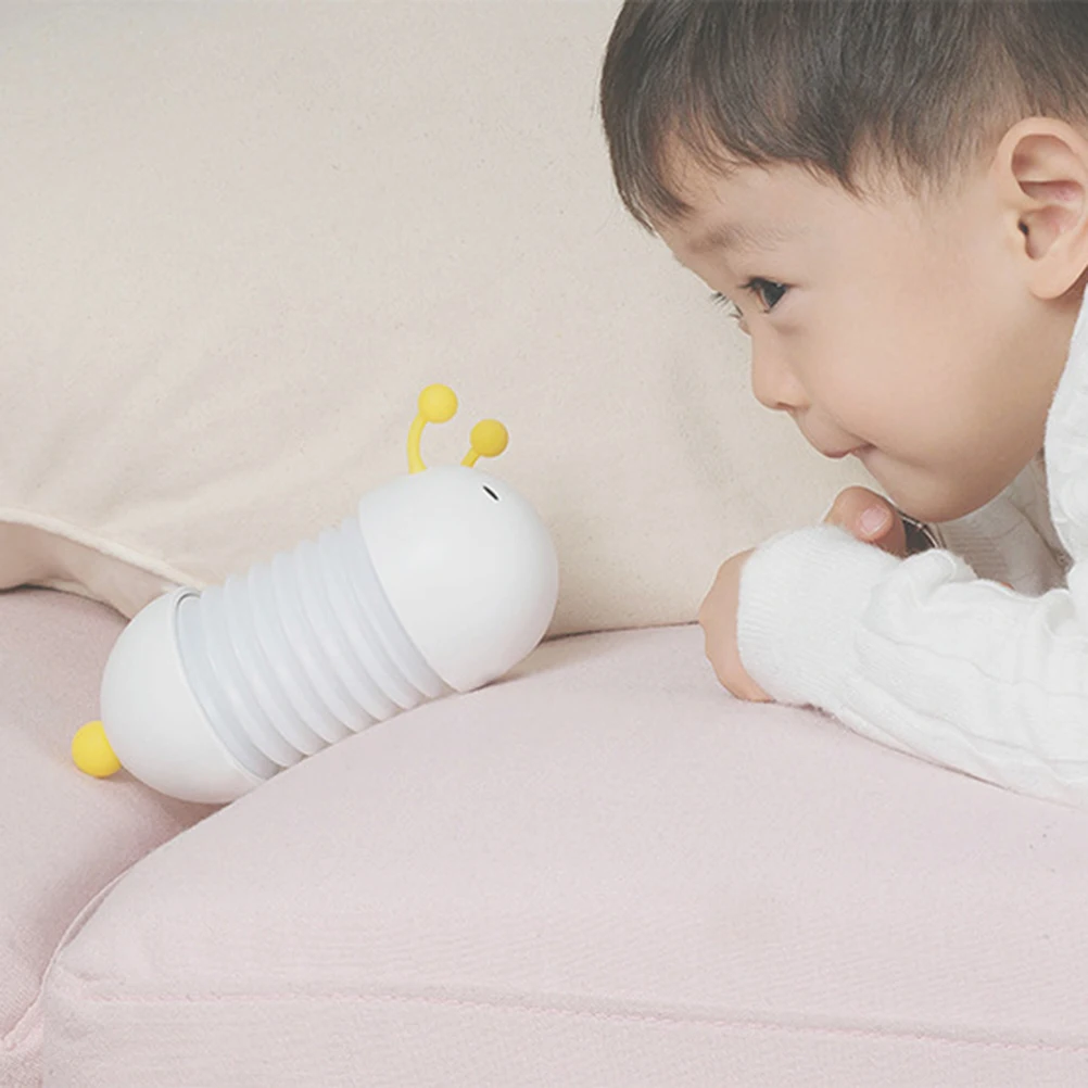 

Foldable Led Night Light Caterpillar Shaped Rechargeable Nursery Light Wall Mountable Magnetic Design Soft Glow Bedroom Living