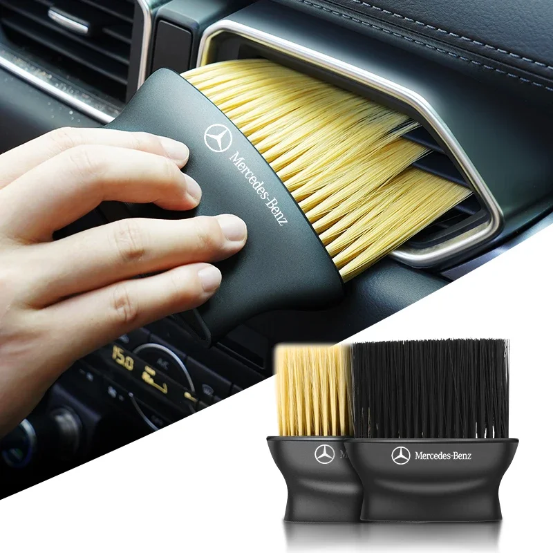 Car Cleaning Soft Brush Dashboard Air Outlet Dust Remover Tool For Mercedes Benz AMG W204 W205 W203 W211 W212 W213 GLC GLE GLA