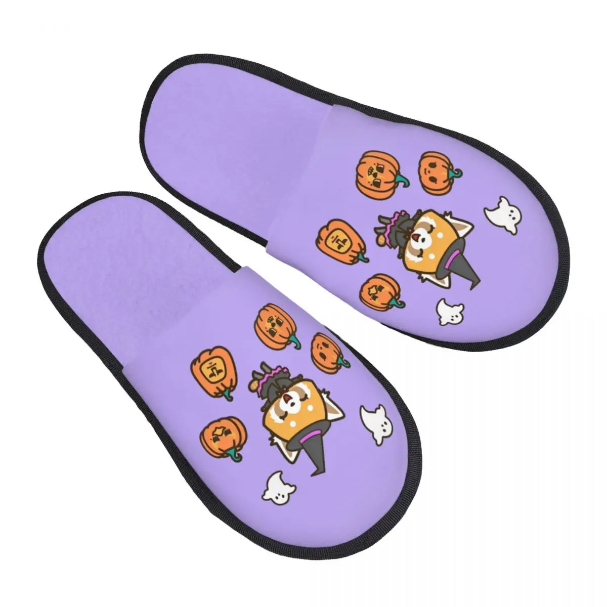 

Пользовательские агрессивные тапочки из пены с эффектом памяти Retsuko, женские удобные теплые домашние тапочки с героями мультфильмов