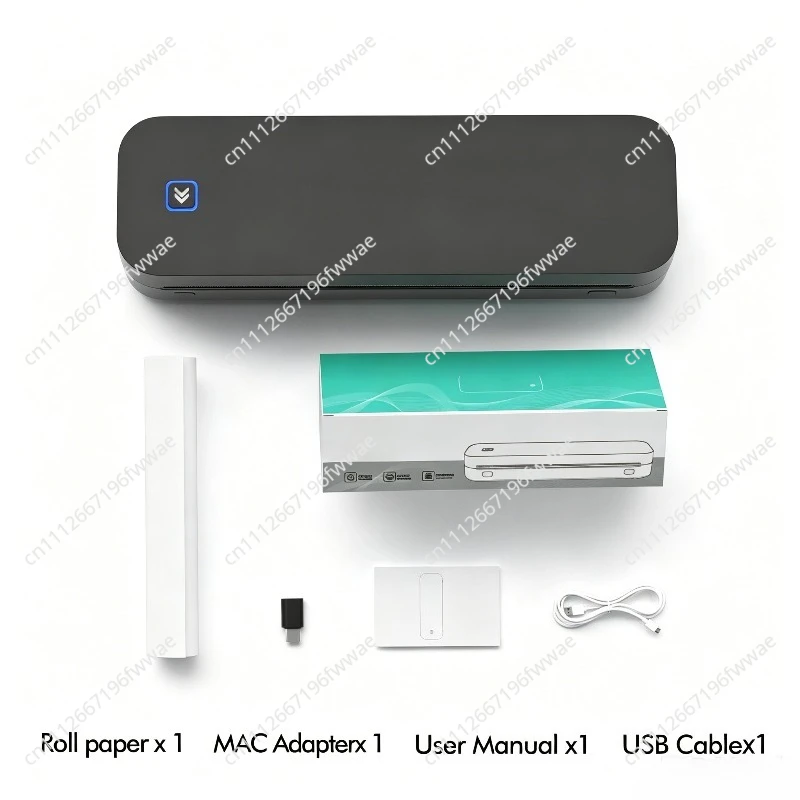 Portable Mini Thermal Printer Bluetooth Wireless Mobile Phone A4 Inkless  Stencil Transfer Office Printer 1 pcs