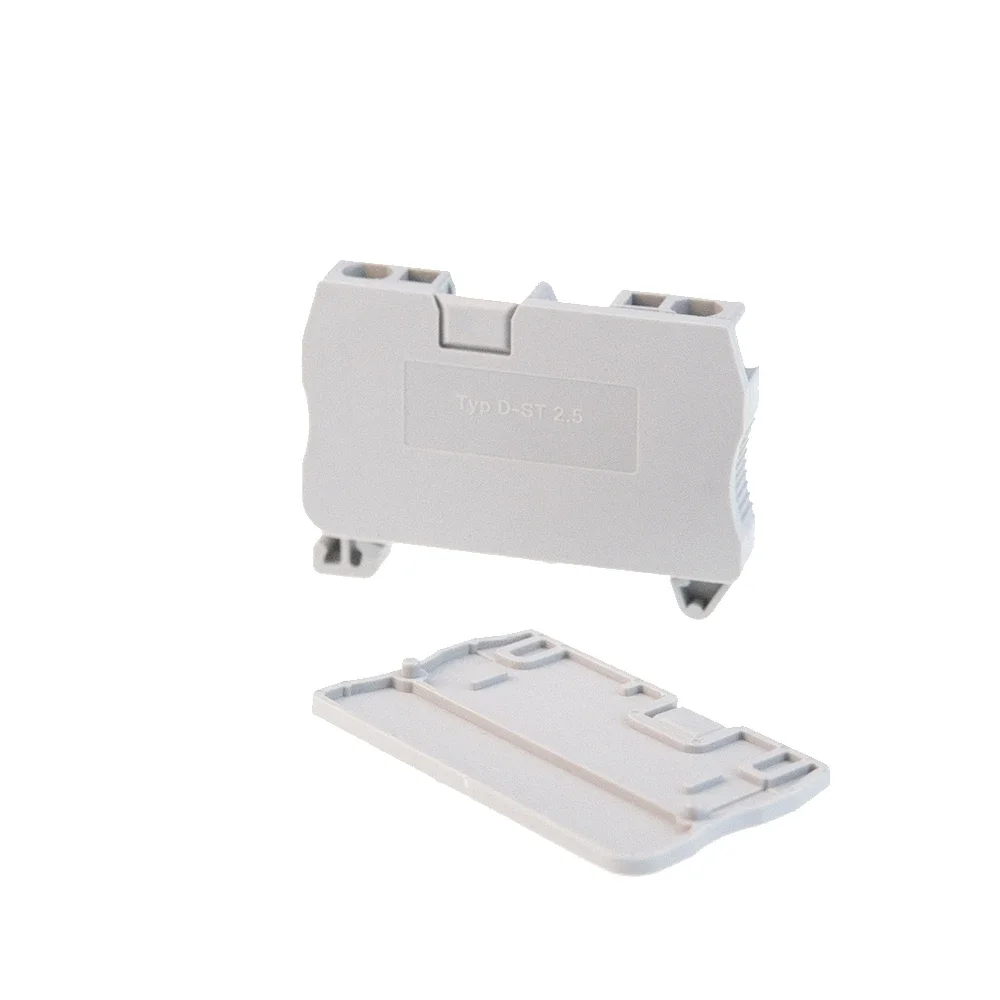 1 Piece D-ST1.5-2.5 End Covers For ST1.5 ST2.5 And PT2.5 Din Rail Terminal Blocks End Plates