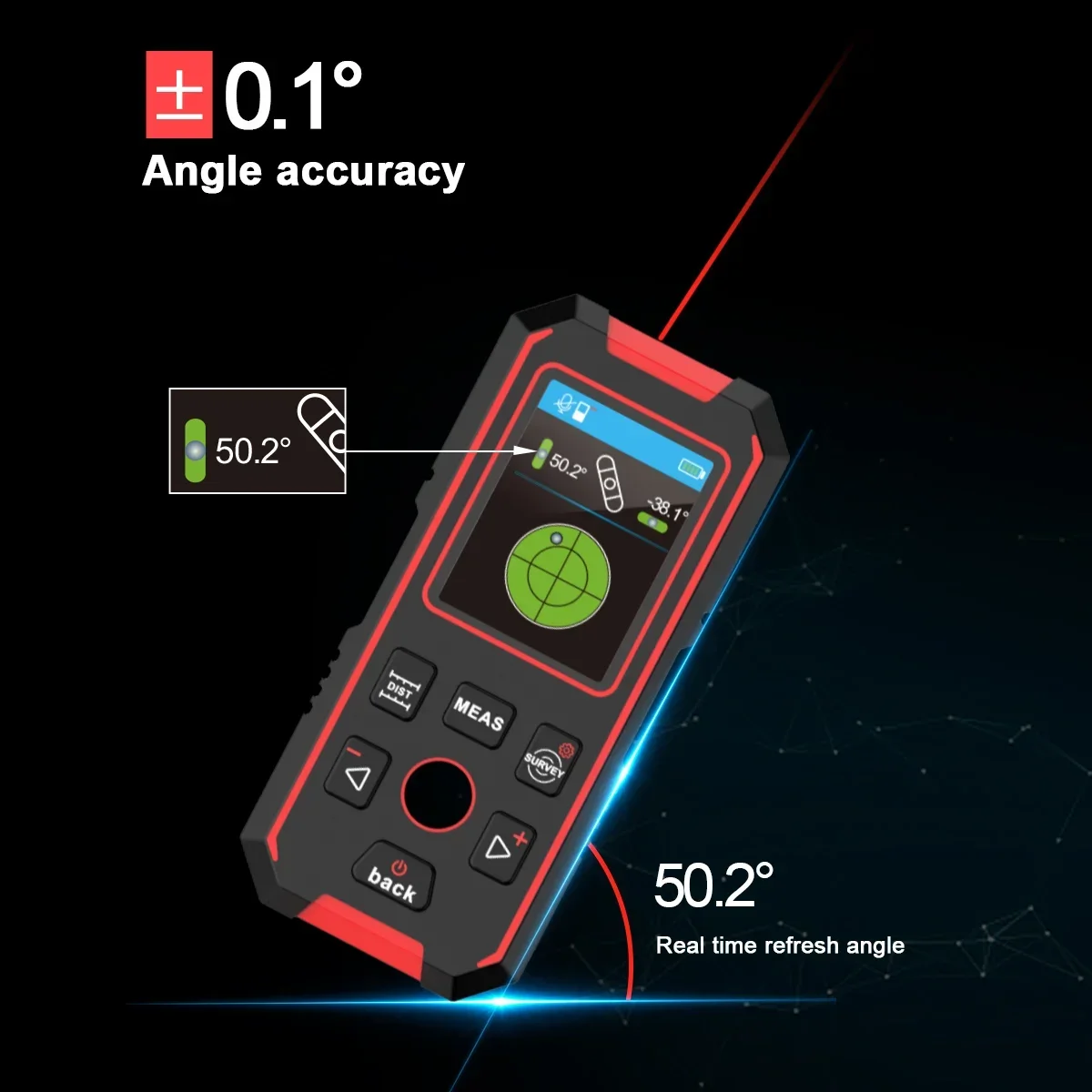 NF-518S Industrial Metal Detectors Metal Detector AC Cable Metal Pipes Rebar Multifunctional Wall Detector With Positioning Hole