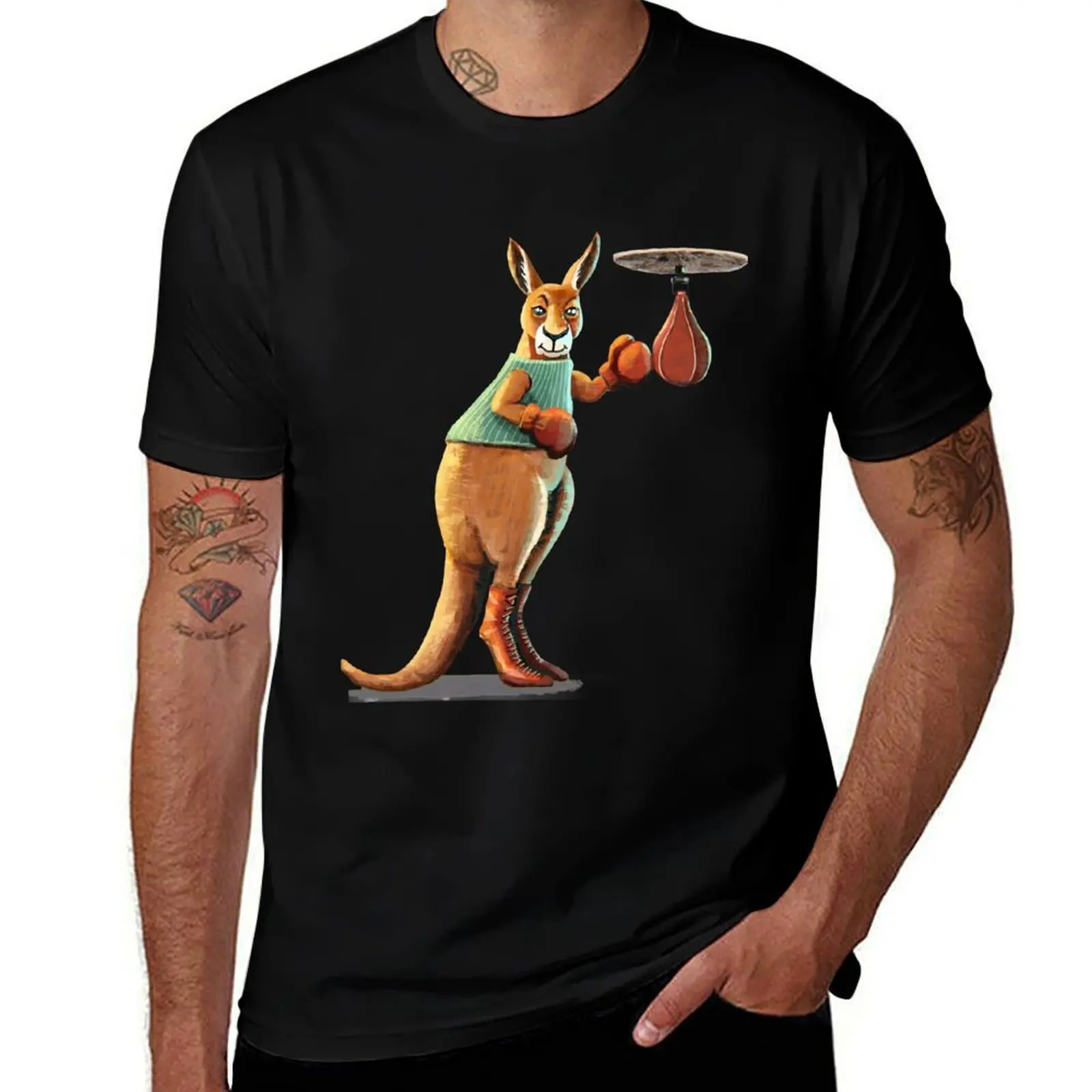 

Cute Kangaroo T-Shirt anime tshirt oversizeds t shirt men 100℅ cotton