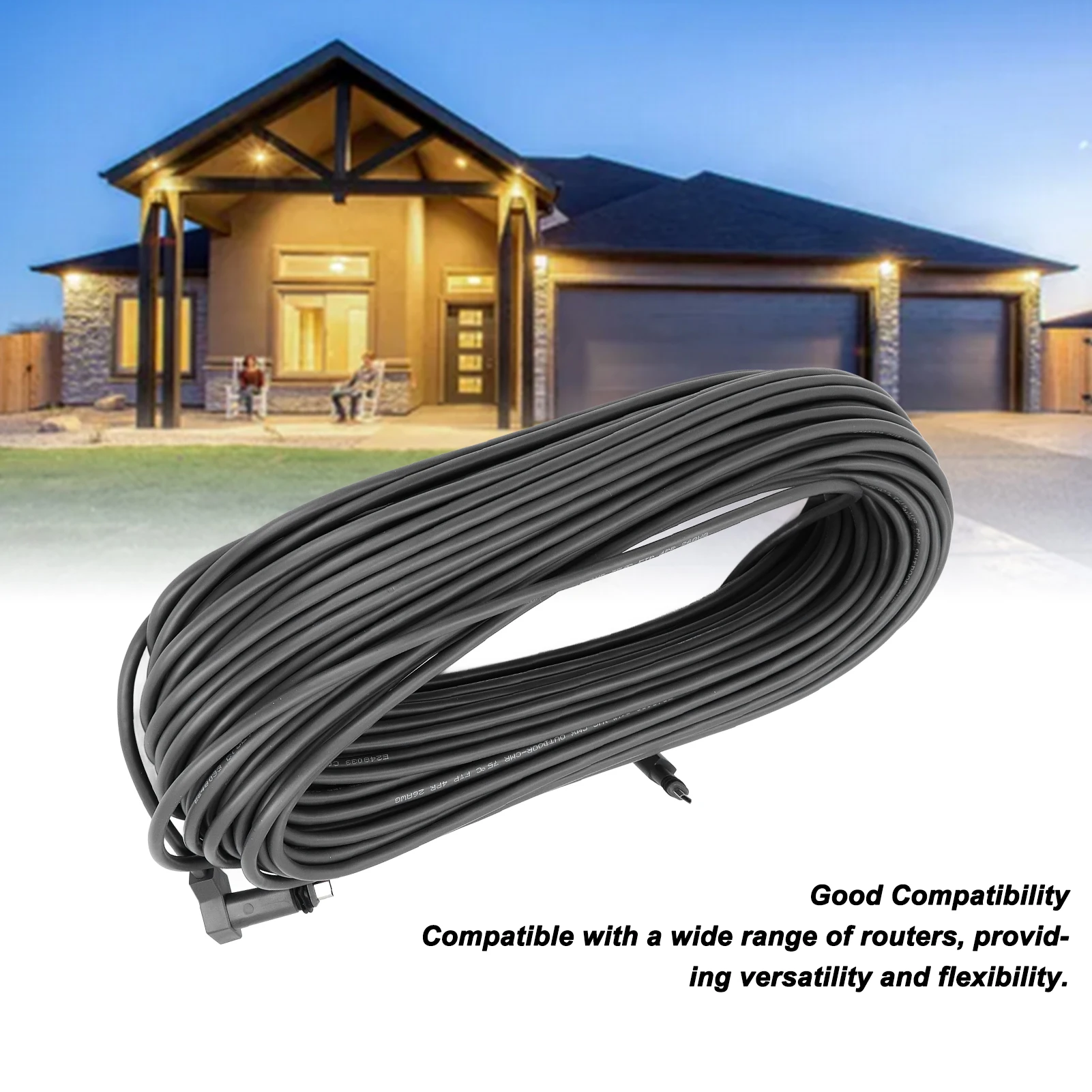 for Starlink Replacement Cable Rubber and Red Copper Router Cable Stable Connection Easy Installation for Home