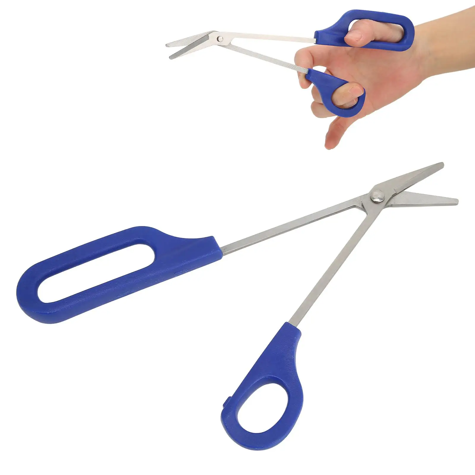 Ergonomic Stainless Steel Toenail Scissors with Handle & Nail Picker for adults & Seniors