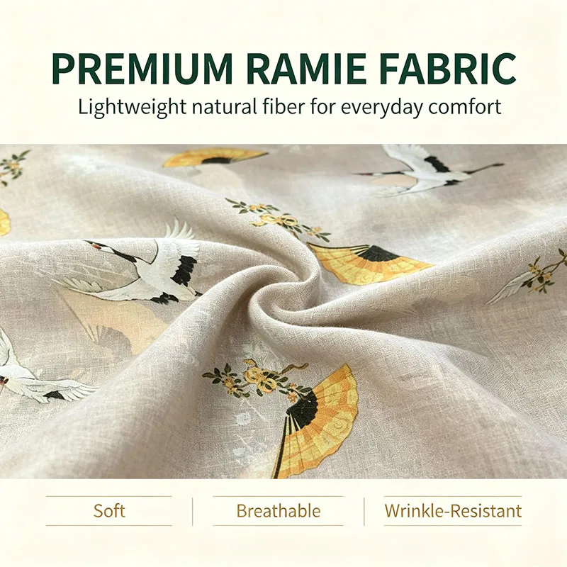 Mulberry fabric eco-friendly, skin-friendly, moisture-absorbing curtain fabric, clothing material. Customizable. In high demand.