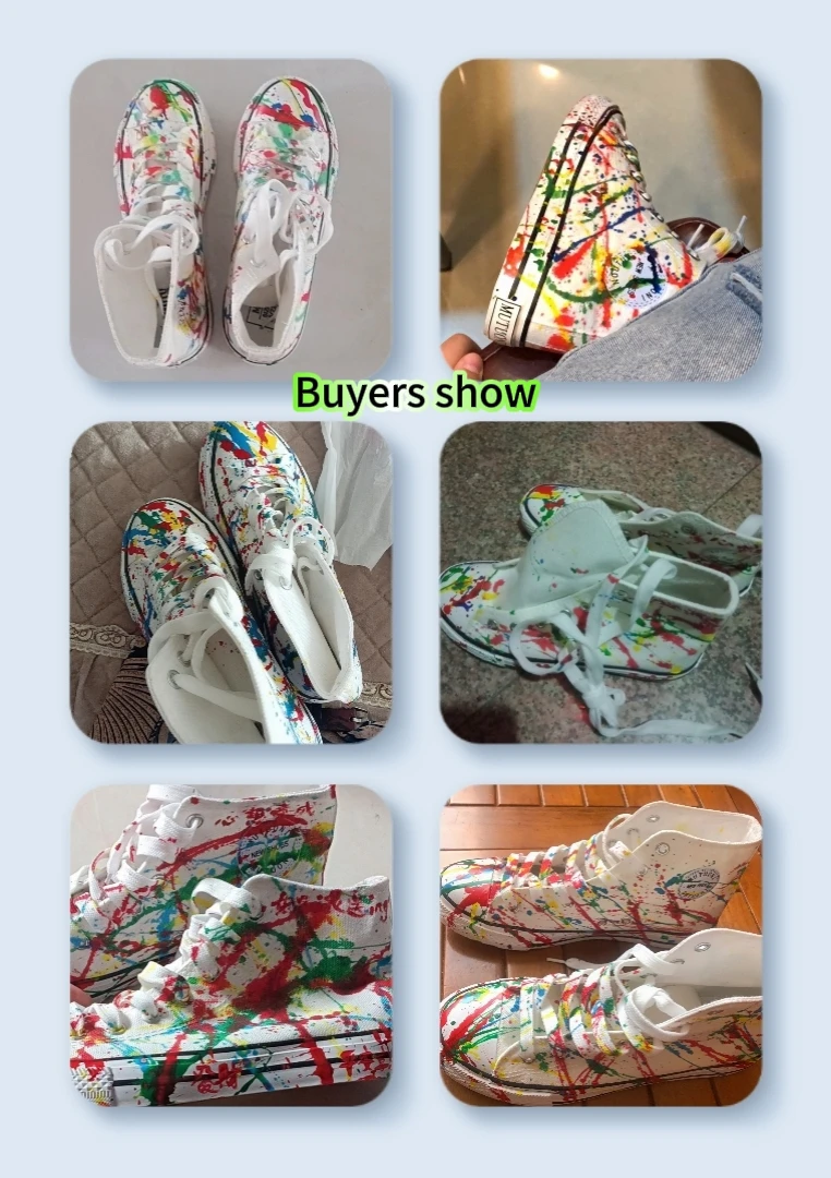 الملونة الكتابة على الجدران الرجال حذاء قماش ربيع الخريف الذكور أحذية رياضية Ins للجنسين الشرير الشارع نمط رجل بنين عالية أعلى حذاء قماش