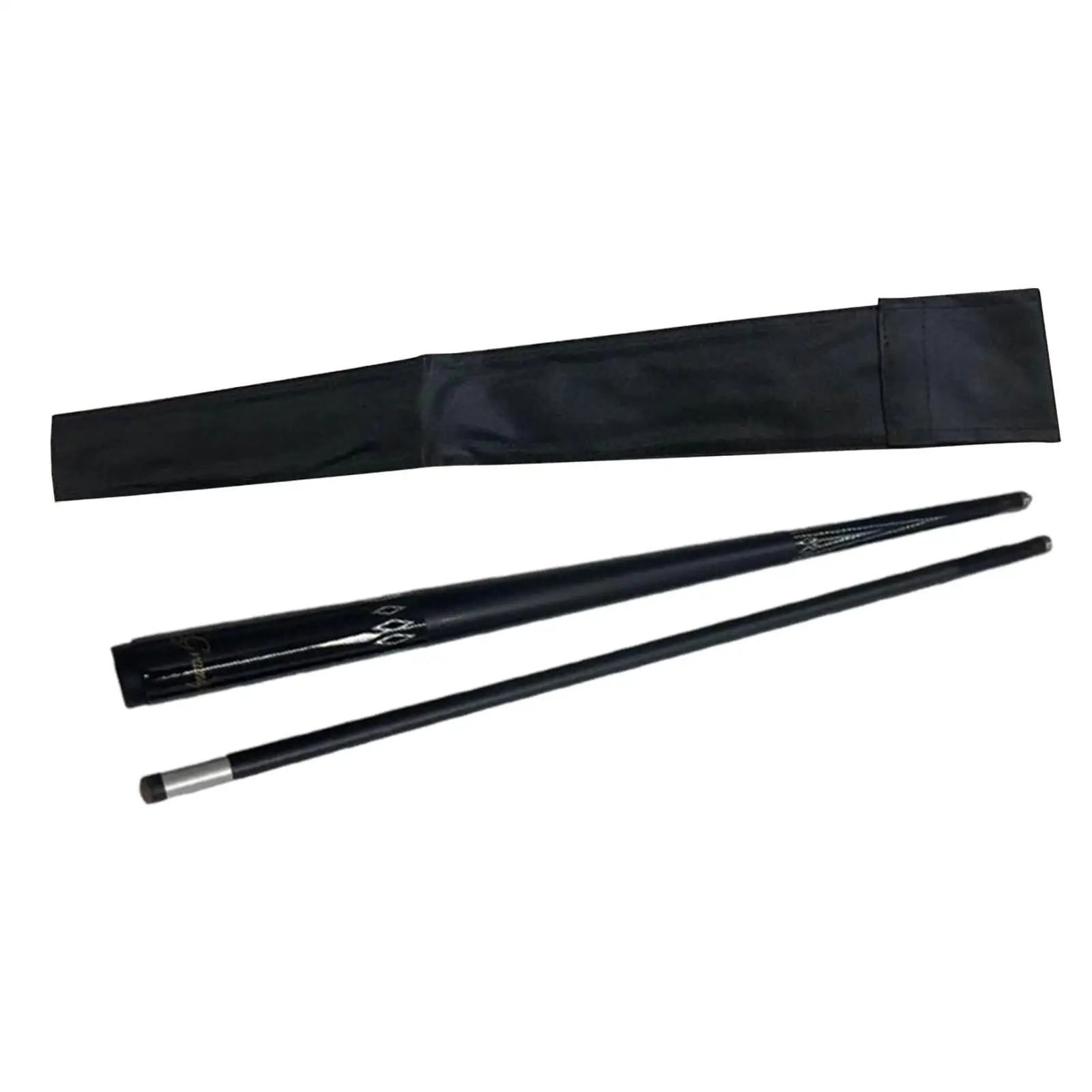 Professional Pool Cue with Storage Bag Segmented Two Section Sleek 58 inch Pool Stick for Men Women Billiard Players Competition