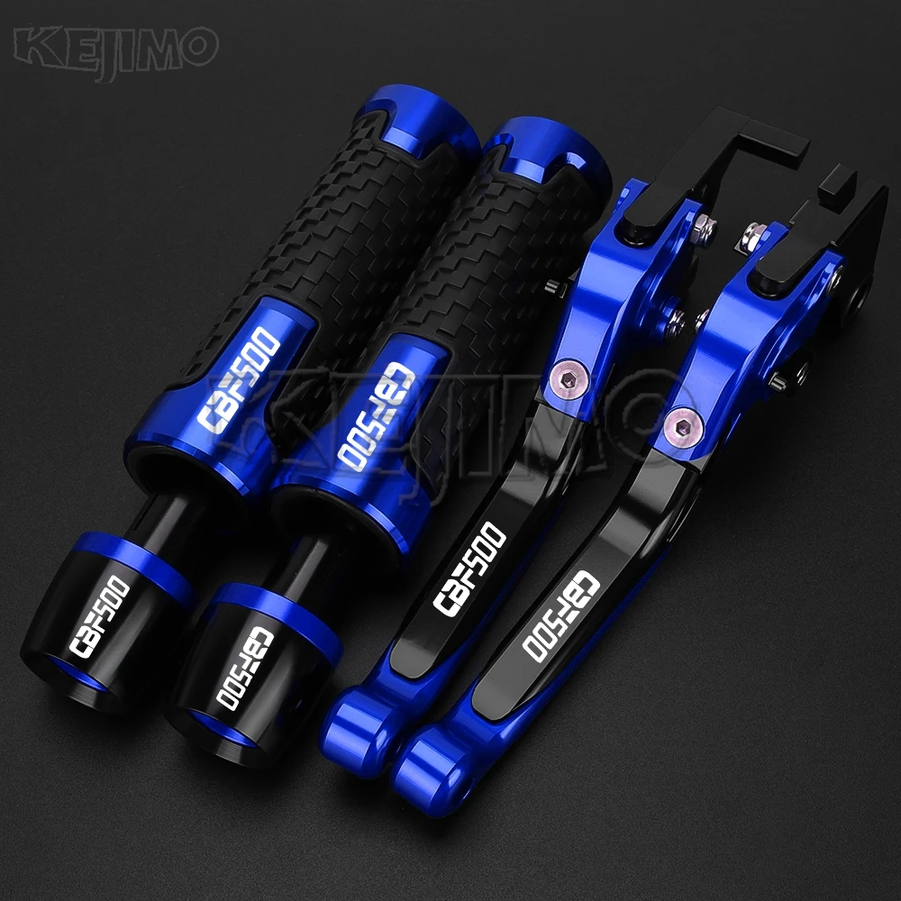 

Motorcycle Adjustable Folding Clutch Brake Lever Handlebar grips ends FOR HONDA CBF 500 2013-2018 2017 2016 2015 2014 CBF500