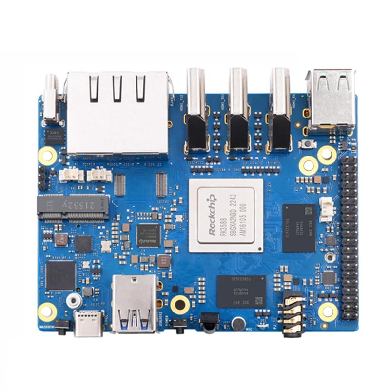 For 5 Plus 16GB RAM Single Board Computer RK3588 PCIE Module External Wifi6 Pi5 Plus Demo Development Board
