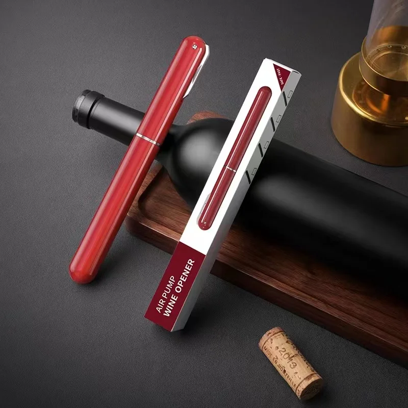 Air Pump Wine Bottle Opener Pneumatic Vacuum Wine Bottle Opener Pen Type Safe Portable Pneumatic Wine Bottle Opener Cork Remover