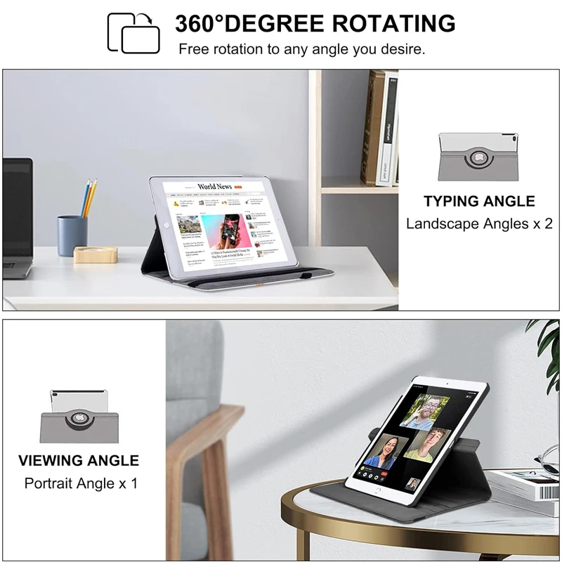 360 drehbare Hülle für iPad Pro 11 2022 2021 iPad Air 1 2 3 10,5 4 5 10,9 iPad 9,7 5. 6th 10,2 7th 8th 9th 10 10th Tablet Cover – Detail 6