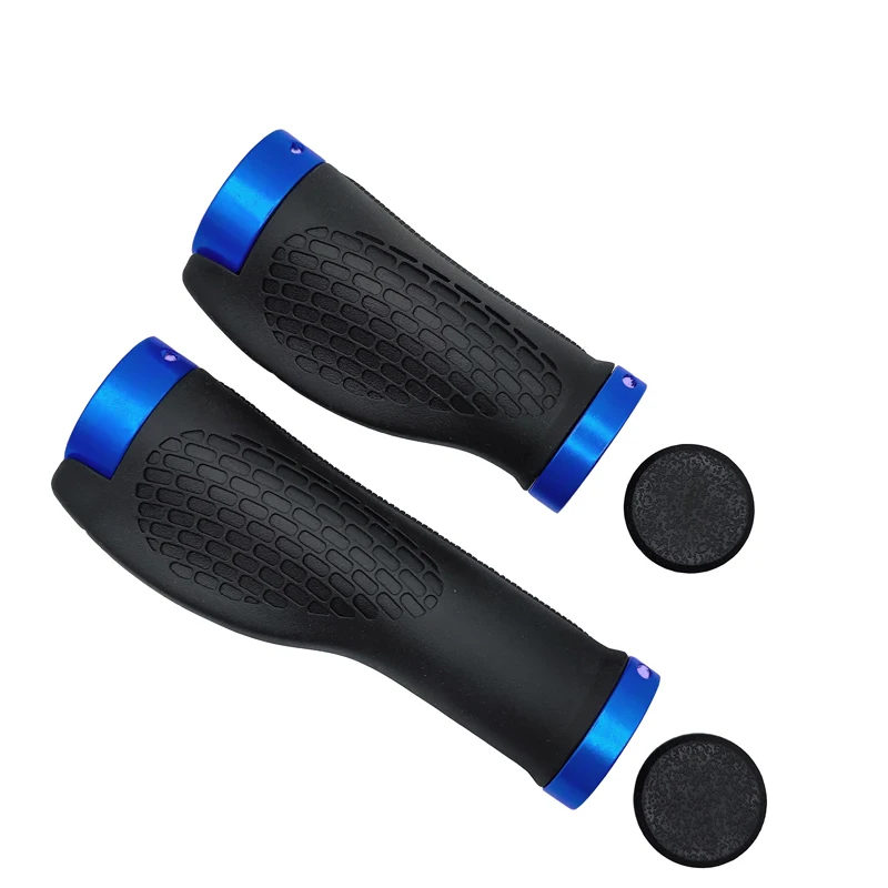 PE Gummi MTB Fahrrad Griffe Lenker Abdeckung Gummi Weiche Anti-Skid Fahrrad Grip Legierung Lock Bar BMX Griff Manschetten radfahren Zubehör