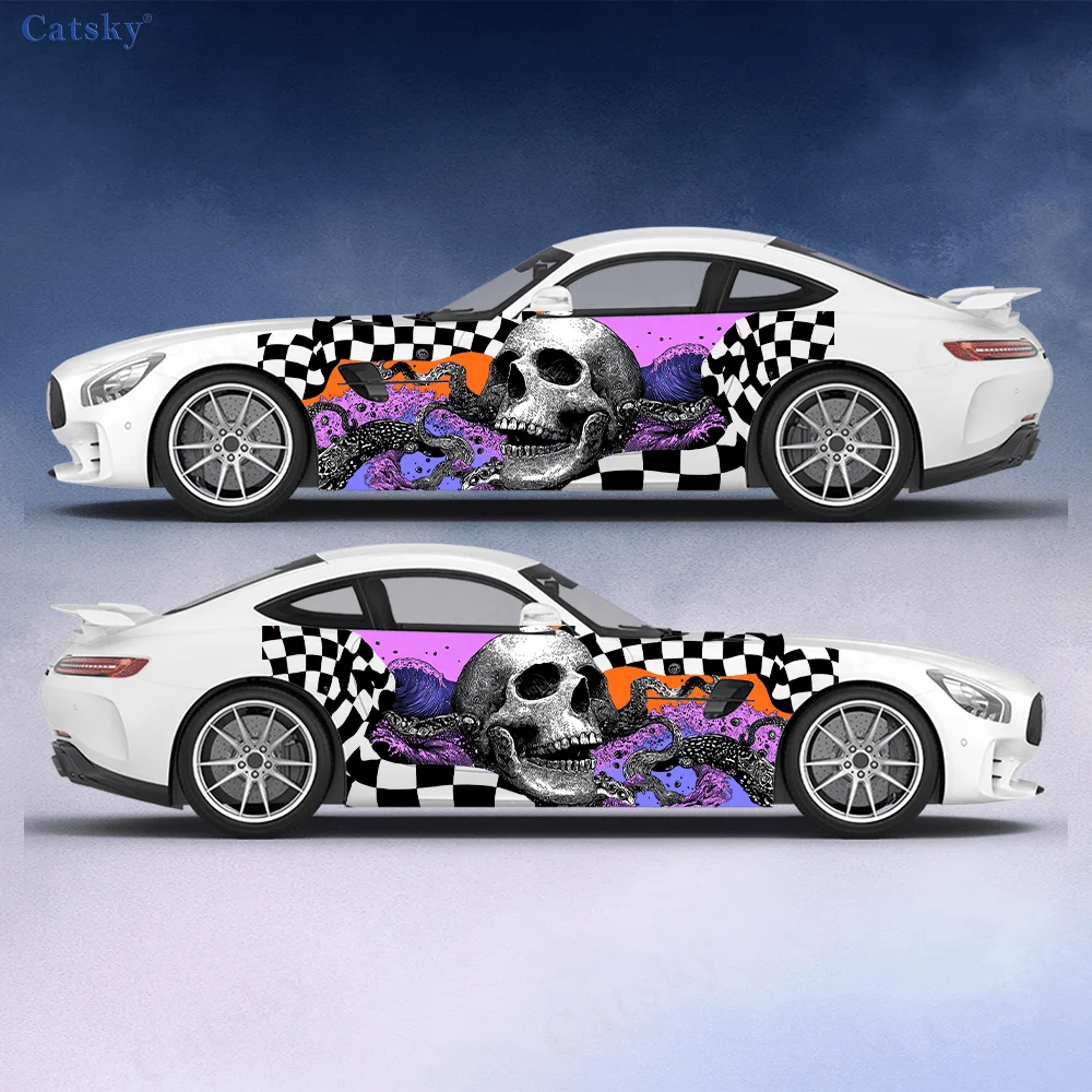 

Skull Octopus Tentacles Car Side Sticker Decoration,PVC Waterproof Scratch Resistant Decal,Car Protect,Auto Accessories Gift
