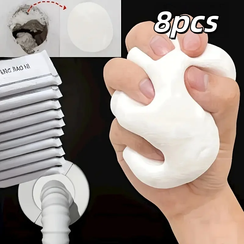 7/13pcs All-Season Sealant Strips, Quick Fix for Wall Holes, AC Gaps & Drain Pipes, Easy Waterproof Repair Kit for Outdoor Use.