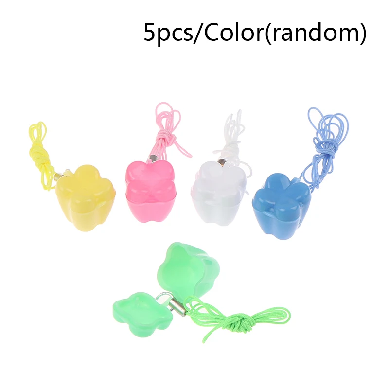 5pcs/set Baby Milk Teeth Storage Box Plastic False Teeth Organizer Case