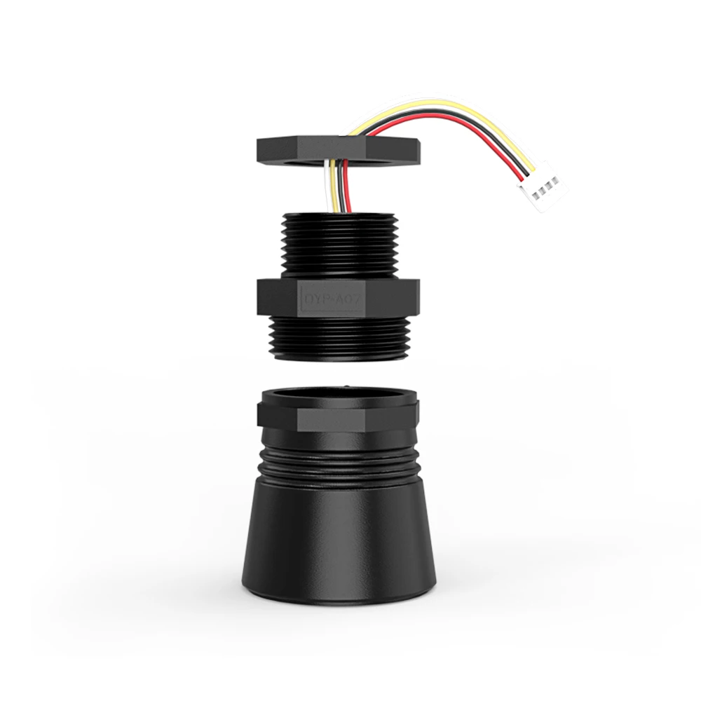 DYP-A08 Water Depth Detector Built-in Target Recognition Algorithm Ultrasonic Level Sensor for Water Tank Level Monitor