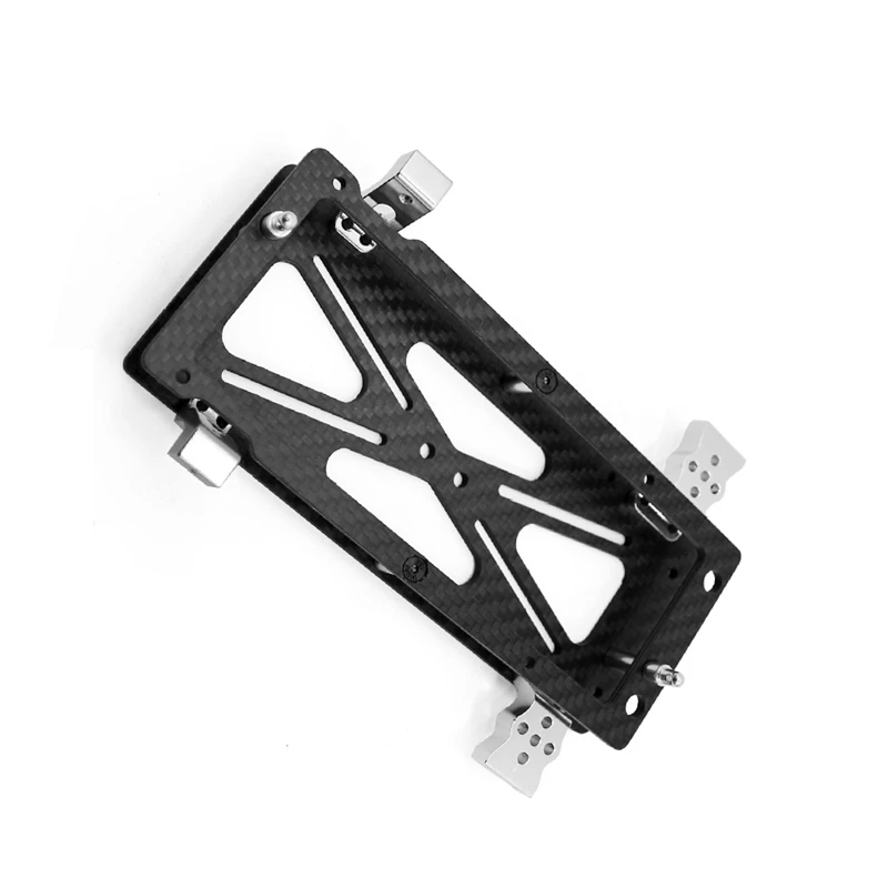 Para 1/10 Tamiya CR01 placa de fibra de carbono soporte de batería piezas de mejora, accesorios de piezas de coche de juguete (no pegatinas)