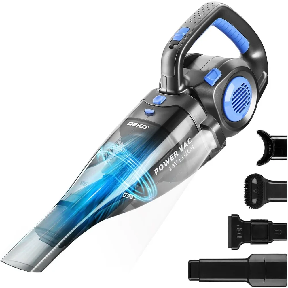 

DEKOPRO 22V Upgraded Handheld Vacuum – Cordless & Rechargeable Car Vacuum Cleaner with LED Light, Strong Suction Mini Vacuum for
