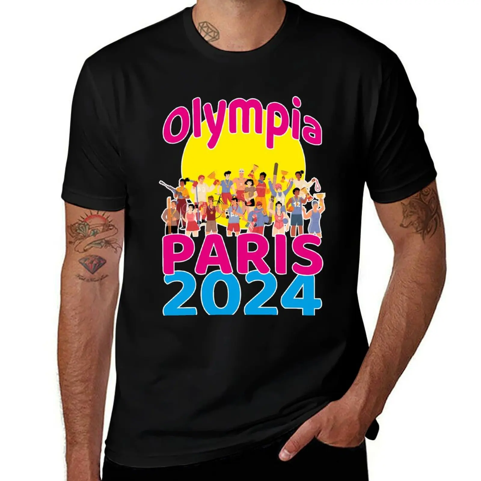 

Summer Olympics Paris, France 2024 T-Shirt summer shirt vintage graphic tee cheap stuff oversized t shirt men