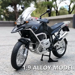 1/9 BMW R1200GS moto da fondo modello Diecasts Metal Simulation Street collezione di motocicli competitivi con staffa