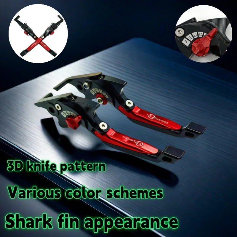 

For HONDA CBR1000RR-R/SP 2020 2021 2022 Motorcycle 5D shark head style foldable adjustable handle lever