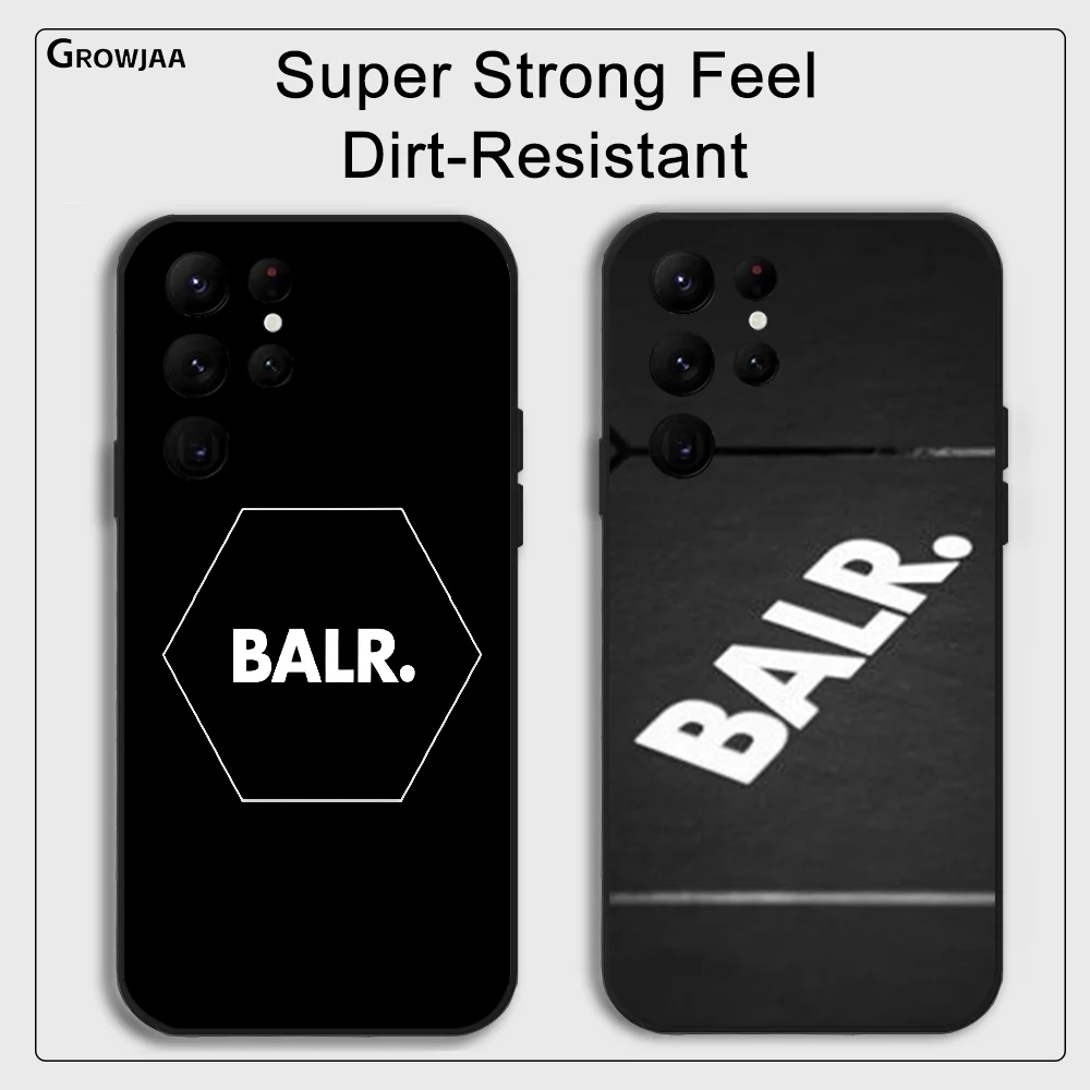 Luxury Brand B-BALRs Phone Case for Samsung Galaxy S24 Ultra S22 S23 Ultra S21 S20 5G Protective Silicone TPU Funda