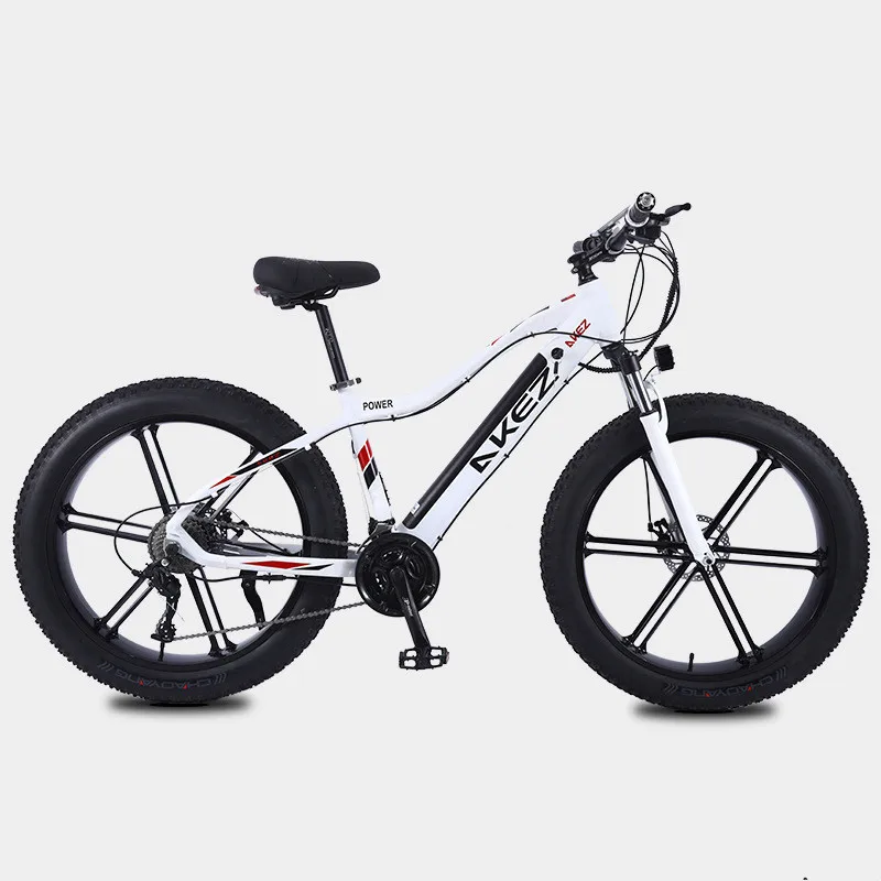 Hot Selling  Electric Bike 26 Inch Fat Electric Bicycle with 48V 500W 700W 1000W Motor  Aluminum Alloy Frame 21 Speed
