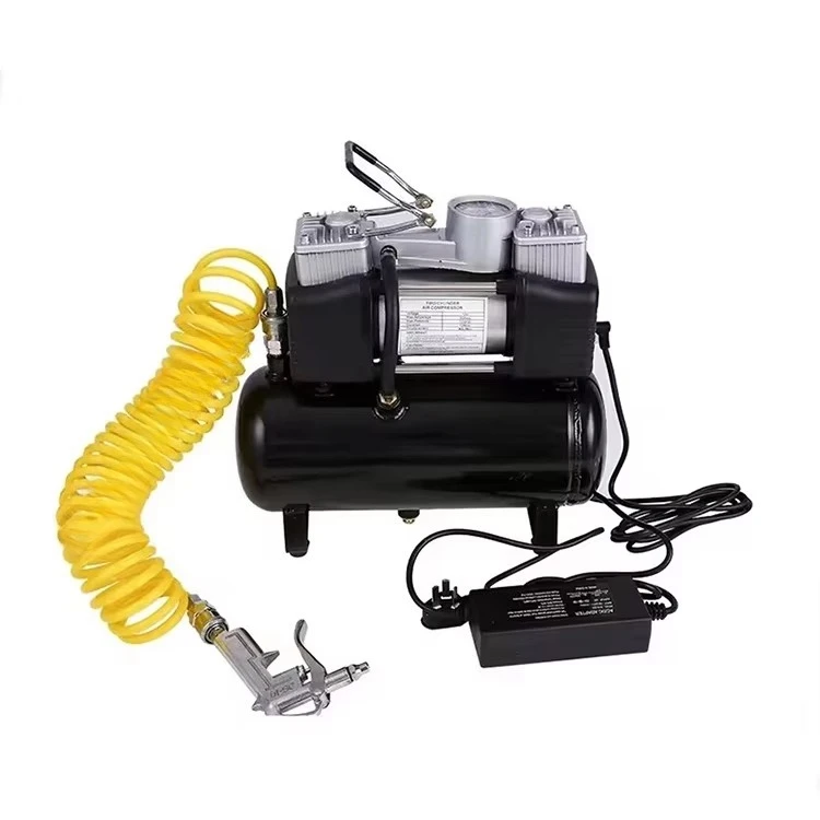36v-72v 4l Air Compressor Quick Filling Car Portable High-pressure Tire Twin-cylinder Air Pump for Woodworking Spray Painting