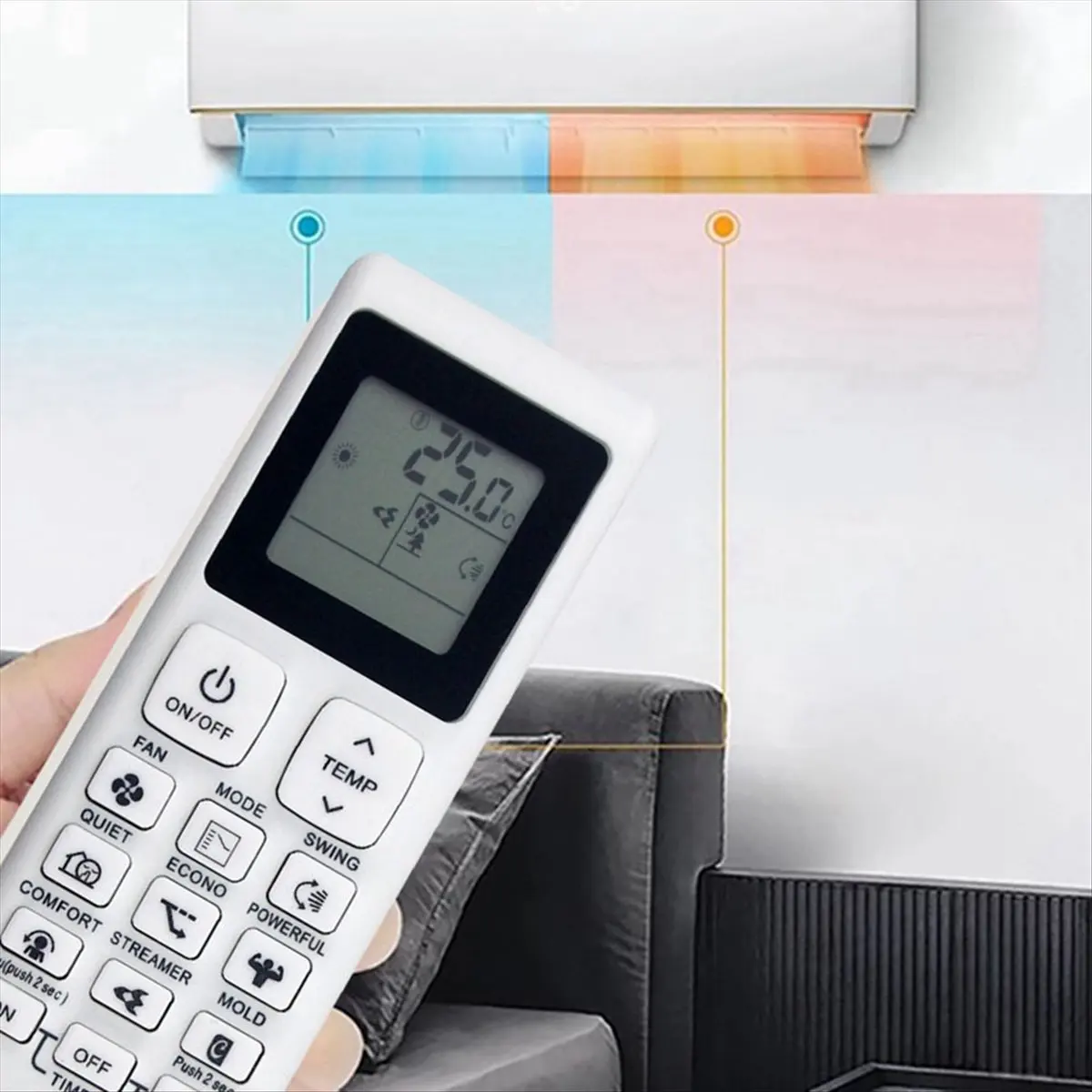 Latest Model Replace ARC486A51 A/C Remote Control for Air Conditioner ARC486A51 Remote Control