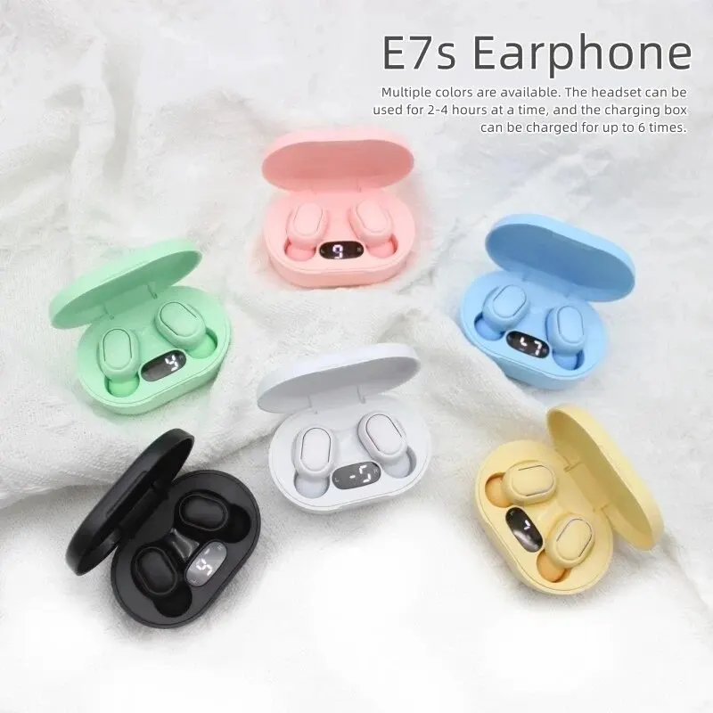 E7s TWS Bluetooth Headset Wireless Headset In-Ear Stereo Noise Reduction Sports Headset with Microphone Headset