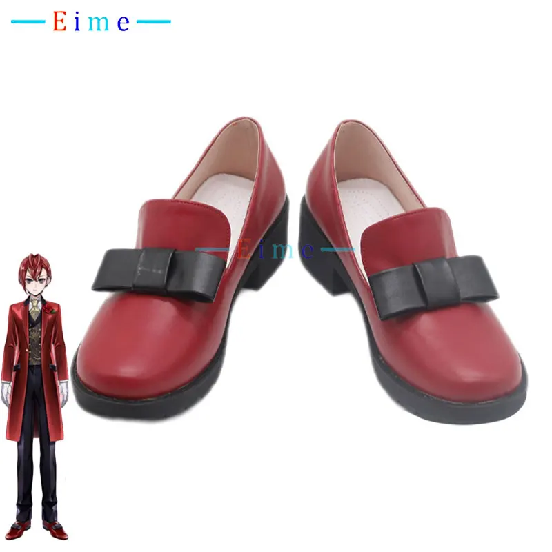 Riddle Cosplay Shoes PU Leather Shoes Halloween Carnival Boots Twistedd Wonderlandd Cosplay Props Accessories Custom Made