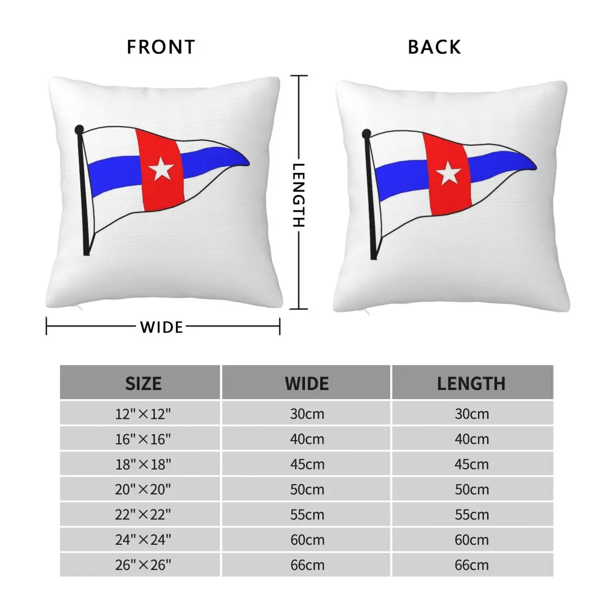 Boston Yacht Club Flag Square Pillowcase Polyester Linen Velvet Pattern Zip Decor Home Cushion Cover