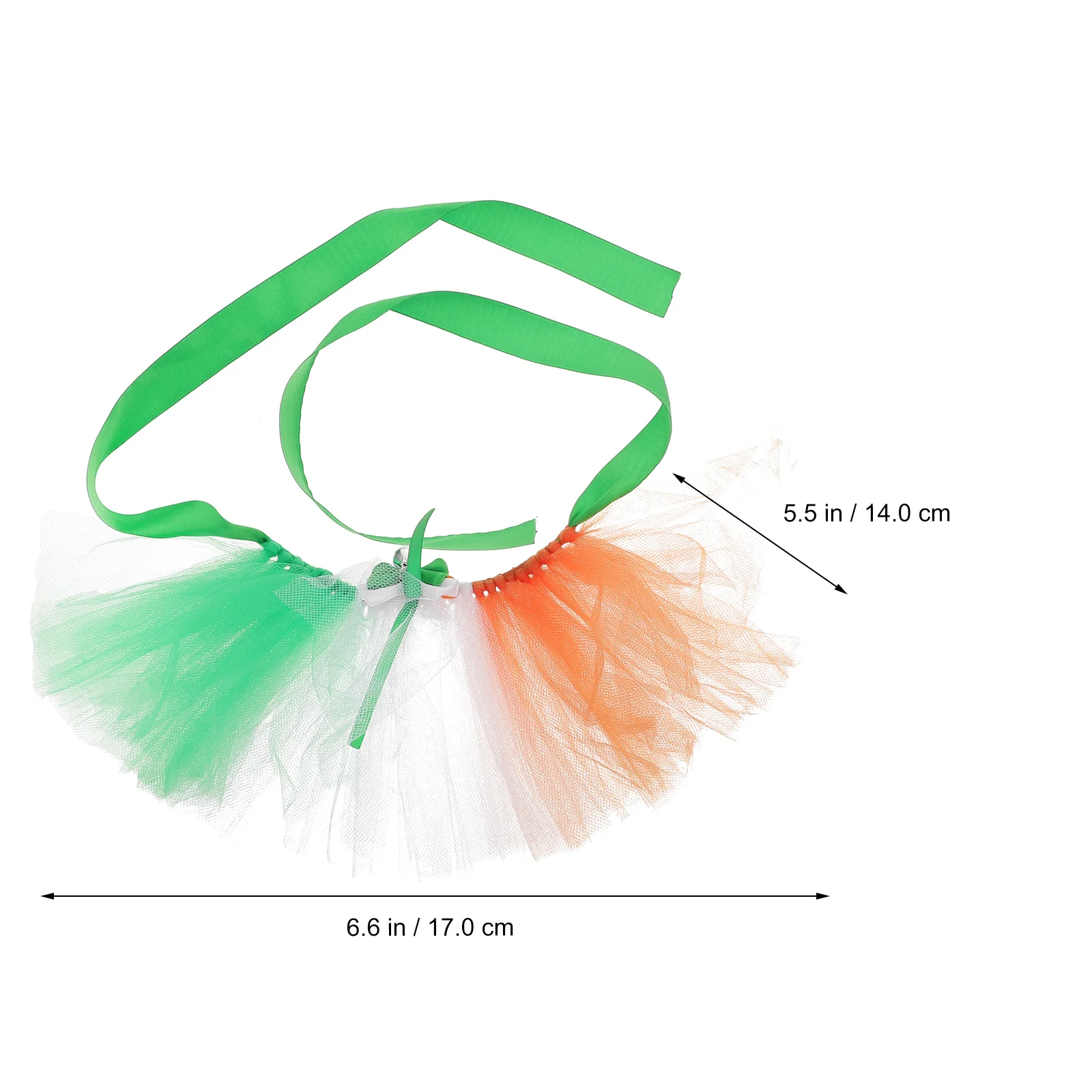 

1Set St. Patrick'S Day Headdress Skirt Gauze Costume Accessory Dog Party Costume Decor Dress Up Prop Festival Cosplay Supplies