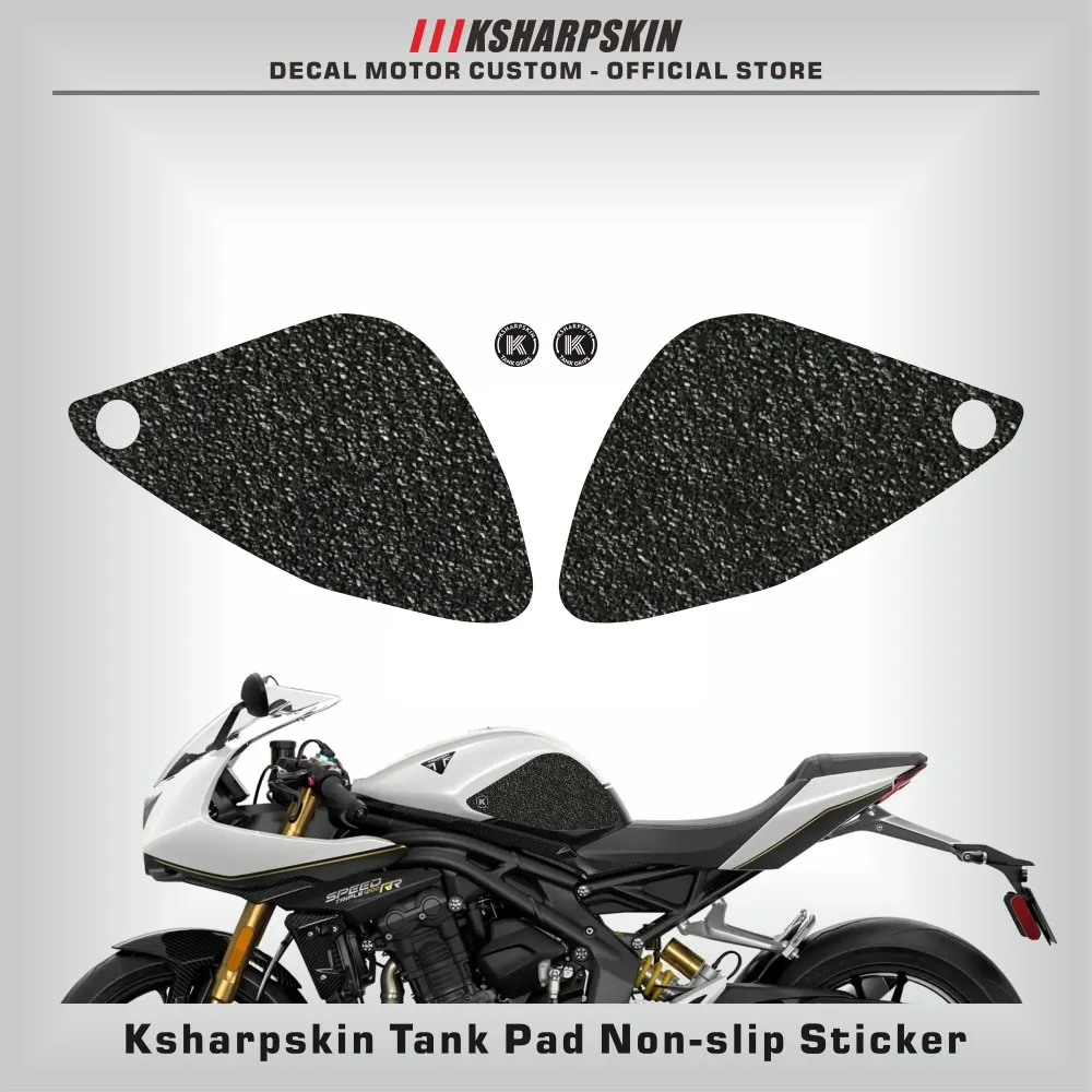 

Motorcycle protection pad tank grip fuel sticker gasoline knee traction side Non-slip for YAMAHA MT-09 2021-23 SPEED TRIPLE 1200
