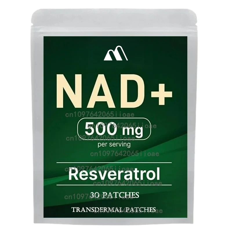 

30 PatchesNad with Resveratrol Transdermal Patches Anti-Aging, Energy, & Brain Support