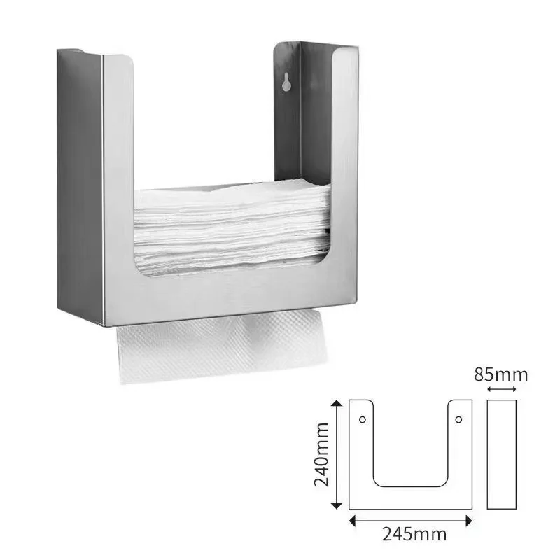 Stainless steel mirror back box tissue holder, embedded carton, concealed carton, concealed carton