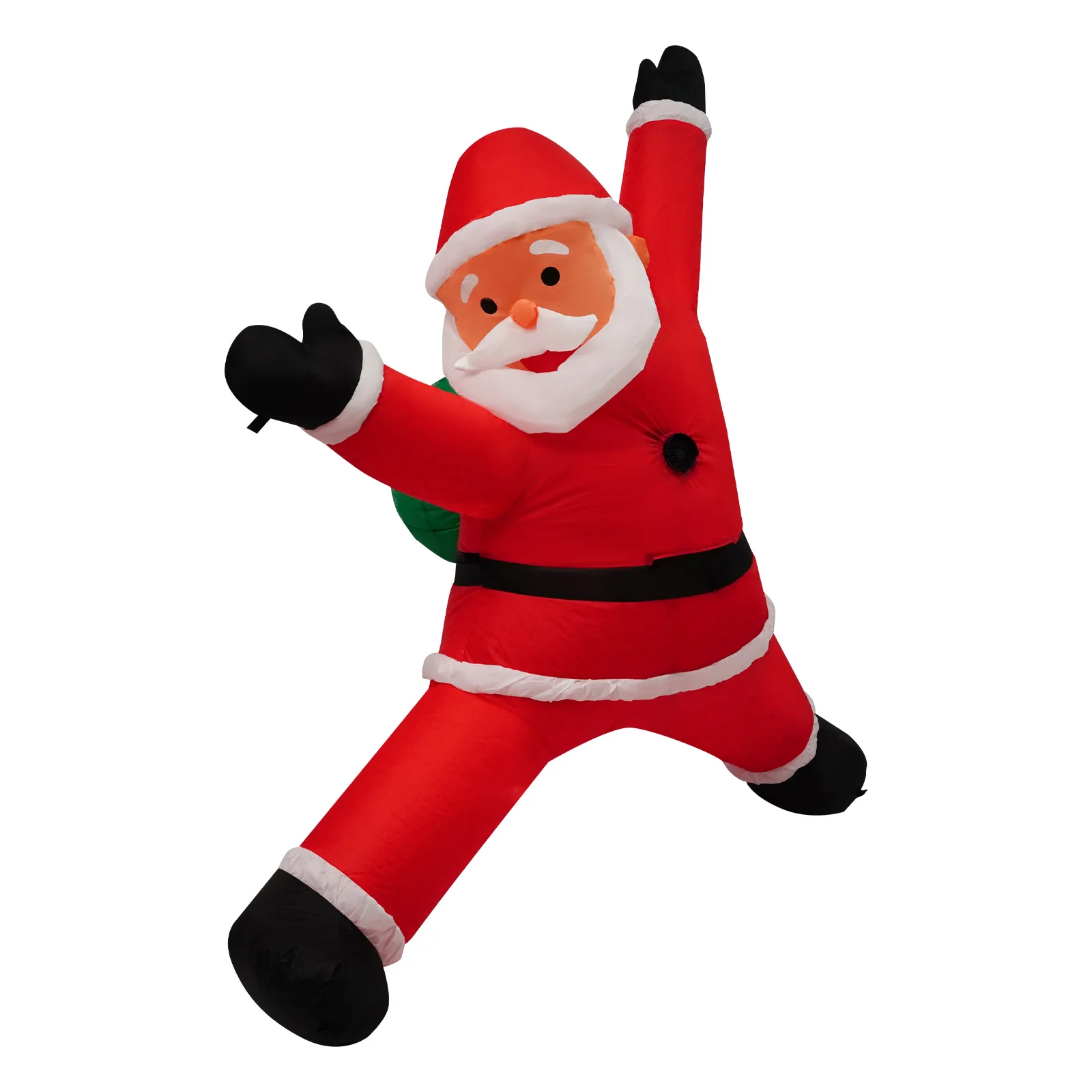 

Подвесное рождественское надувное рождественское украшение Мощный передний вентилятор Концепция скалолазания Праздничное украшение стены