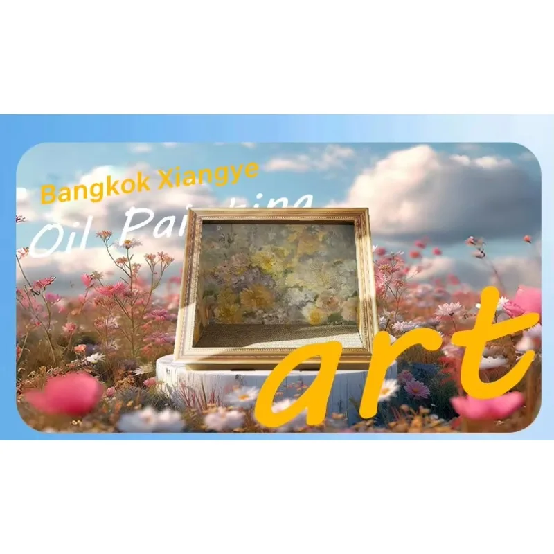 Four Seasons oil painting wall-mounted scratch-proof closed environmentally friendly paper cat toy cat bed