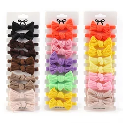 10Pcs Baby Girls Soft Bow Hair Ring Rope Elastic Hair Rubber Bands Hair Accessories for Kids Hair Tie Ponytail Holder Headdress