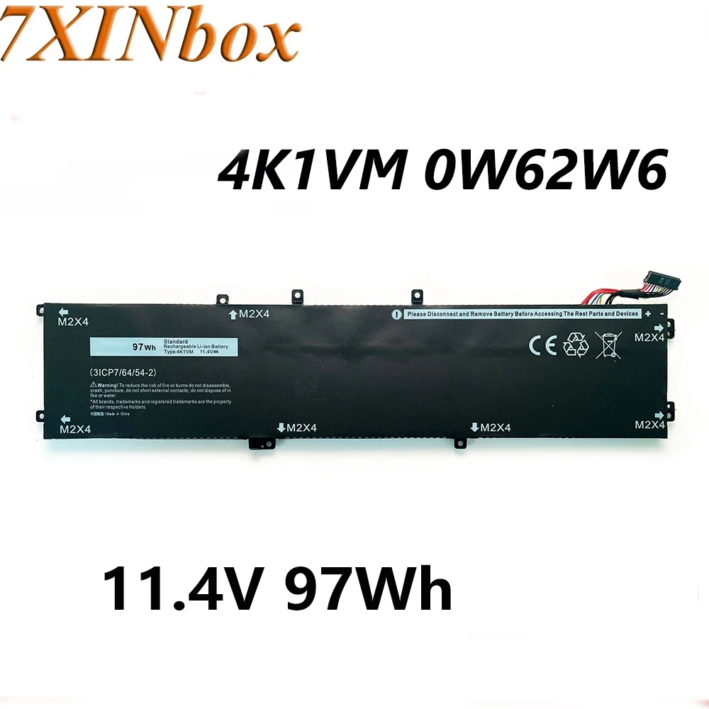 Imagem -01 - Bateria Recarregável do Portátil para Dell 7xinbox 4k1vm 0w62w6 0ncc3d Xycw0 1.4v 97wh g7 17 Série 7700 V0gmt Ncc3d bateria recarregavel do portatil para dell 7xinbox 4k1vm 0w62w6 0ncc3d xycw0 14v 97wh g7 17 serie 7700 v0gmt ncc3d 01