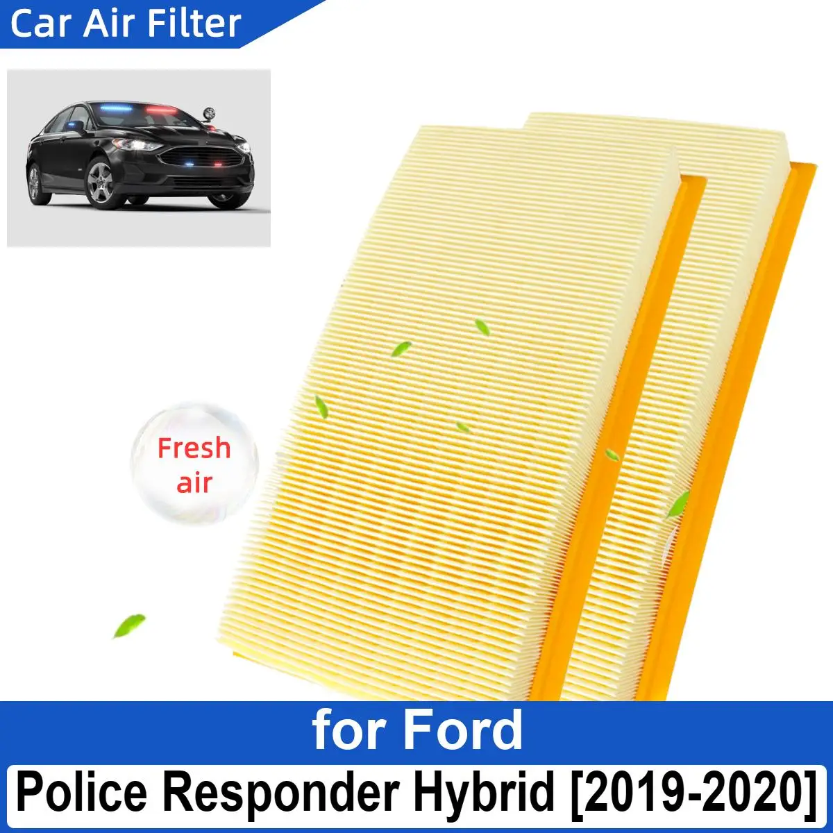 

Car Air Filter for Ford Police Responder Hybrid 2019-2020 Carbon Fiber Cabin Auto Filters CA10242 7T4Z-9601-A