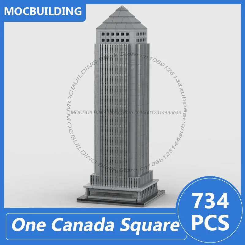 

One Canada Square MOC Building Blocks DIY Assemble Bricks Architecture Display Model Collection Creative Xmas Toys Gifts 734PCS