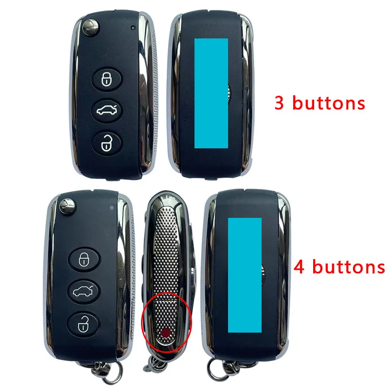 High quality luxury beautiful key remote key replacement shell