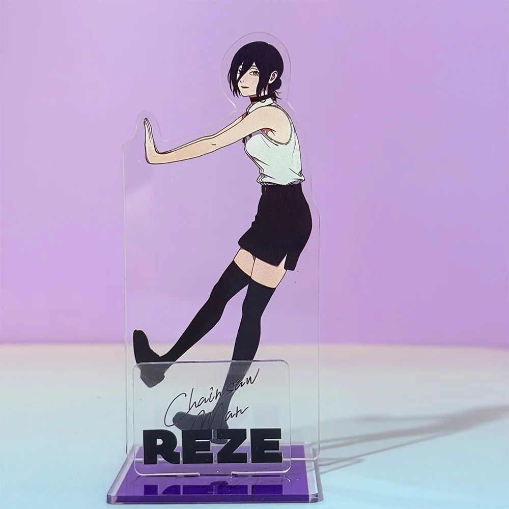 Anime Chainsaw Character Reze Acrylic Stand Anime Figure Standee Cosplay Desktop Decoration Ornament Cosplay Props Gifts