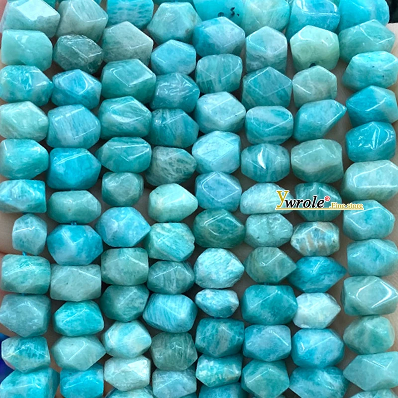 Gem Rough Processed Rondelle Blue Apatite Natural Stone Loose Space Beads for Jewelry Making Diy Bracelet Charms Accessories